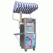 Machine à Glace Italienne 2 parfums + mix  25 L/h - refroidissement à air - 2,4 kW