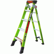 Marche pied 3 en 1 avec 4 à 7 marches - Fibre de verre isolée - WALLPAD rotatif - Hauteur 154cm