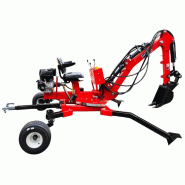 Mini-pelle tractable avec attelage - Rotation 360° moteur essence 15 ch MW Tools GMA360