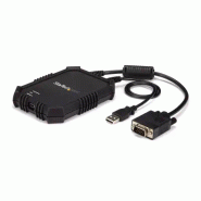 Adaptateur crash cart pour PC portable avec boîtier durable - Console KVM USB avec transfert de fich