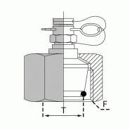 Adaptateur micro-test DIN 24° DKO - Série L - 12 , 18X150