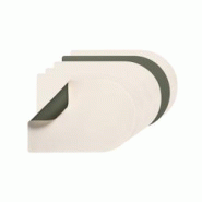 Bjorn Set de table rectangovale réversible - 6 pièces - Cuir recyclé blanc crème et vert de gris - multicolore 3701488308271 Bjorn Set de table rectangovale réversible - 6 pièces - Cuir recyclé blanc crème et vert de gris - multicolore 3701488308271