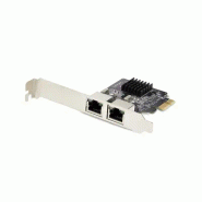 Carte Réseau PCIe Gigabit à 2 Ports, Carte NIC PCI Express 10/100/1000Mbps, Double Realtek RTL8111H, Carte Réseau PCIe Gigabit à 2 Ports, Carte NIC PCI Express 10/100/1000Mbps, Double Realtek RTL8111H,