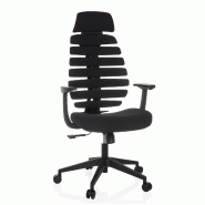Chaise de bureau / chaise pivotante ERGO LINE ECO tissu noir hjh OFFICE - polyester 714609
