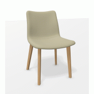 Chaise "VITA" - 4 Pieds bois, Assise large