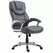 CLP Fauteuil de bureau XL Texas V2 Similicuir Gris - gris polyester 192105208 CLP Fauteuil de bureau XL Texas V2 Similicuir Gris - gris polyester 192105208