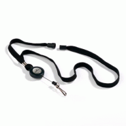 Durable Boîte de 10 lacets textiles, avec enrouleur, noir - 4005546802817