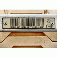 Etiquettes codes à barres métal