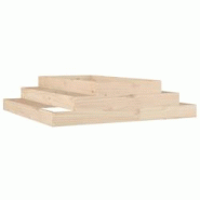Helloshop26 - Jardinière bac lit surélevé plantes fleurs terrasse jardin 110 x 110 x 27 cm bois massif de pin marron 02_0037307 - 3000213832686 Helloshop26 - Jardinière bac lit surélevé plantes fleurs terrasse jardin 110 x 110 x 27 cm bois massif de pin marron 02_0037307 - 3000213832686