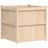 Helloshop26 - Jardinière bac lit surélevé plantes fleurs terrasse jardin d'extérieur 70 x 70 x 70 cm bois de pin massif marron 02_0038561 - 300021 Helloshop26 - Jardinière bac lit surélevé plantes fleurs terrasse jardin d'extérieur 70 x 70 x 70 cm bois de pin massif marron 02_0038561 - 300021