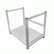 ITALCONCEPT L2G Rayonnage Sous Plonge Roulant 1 Niveau 510mm x 1058mm x 480 mm - 3616350245793