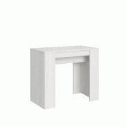 Itamoby Console Extensible 90X48/204 Cm Basic Small Frêne Blanc - blanc VE090COBAS204-BF
