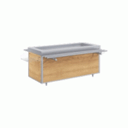 Meuble de self réfrigéré 4 bacs GN1/1 sur roulettes Vauconsant MBBF00040
