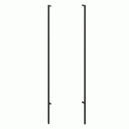 Montant crémaillère mural H240cm - Pas de 25 – noir