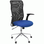 Piqueras Y Crespo (PIQU7) Minaya Chaise avec dossier en maille noire Bali Bleu Bureau Taille unique - bleu multi-matériau 8436563386428