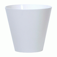 Prosperplast - Pot TUBUS 7 L - 25x25x23,3 cm, coloris Blanc - blanc plastique polypropylène ZA3988
