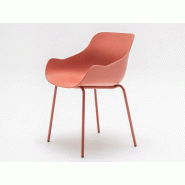 Chaise polyvalente Baltic avec piètement métallique et coque plastique Chaise polyvalente Baltic avec piètement métallique et coque plastique