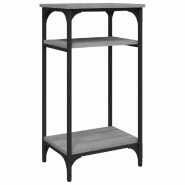 Table d'appoint Sonoma gris 40x30x75 cm Bois d'ingénierie Modèle Soleil Celeste Prime - 825800