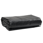 Vidaxl bâche noir 1x2,5 m 650 g/m² 156074