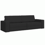 VidaXL Canapé-Lit 200cm Noir tissu Modèle Oveline - 4106717