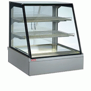 Vitrine de comptoir chauffante GN 2/1 ou GN 3/1 - Acier inox, 2 étagères, fabrication européenne Vitrine de comptoir chauffante GN 2/1 ou GN 3/1 - Acier inox, 2 étagères, fabrication européenne