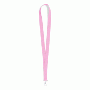 25x Corde / Lanière rose avec crochet métallique pivotant - 8412536807138