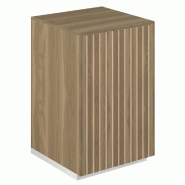 Angle de comptoir Vertigo T03 MDF naturel et olivier 60x60x93 cm
