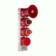Avertisseur combiné ATEX SB125-X en acier inox - Réf. : EXT0009 - Sirène et Balises Lumineuses