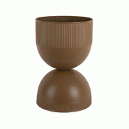 Cache pot en métal réversible Tonar Marron - M Pt' - marron 8714302772047