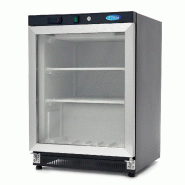 Congélateur - 200 L - noir - avec porte en verre | Maxima - 09405009