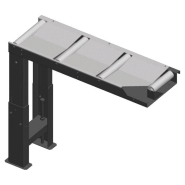 Convoyeur à rouleaux de connexion Metallkraft 1000 x 290 mm, côté alimentation - 3649220 Convoyeur à rouleaux de connexion Metallkraft 1000 x 290 mm, côté alimentation - 3649220
