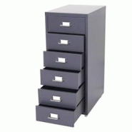 Décoshop26 - Caisson à tiroirs en acier 69x28x41cm 6 tiroirs gris foncé 04_0004354 - gris 3000448232695 Décoshop26 - Caisson à tiroirs en acier 69x28x41cm 6 tiroirs gris foncé 04_0004354 - gris 3000448232695