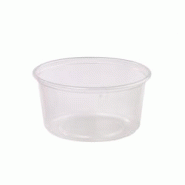 FHC - 500Pcs - Pot Deli rond PP transparent Ø 11,6cm H55mm 350ml - transparent plastique FHC210DELIX350 FHC - 500Pcs - Pot Deli rond PP transparent Ø 11,6cm H55mm 350ml - transparent plastique FHC210DELIX350