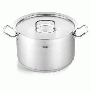 Fissler - Collection Profi originale - Pot en acier inoxydable avec couvercle de 28 cm - Acier inoxydable 18/10 084 128 28 000 0