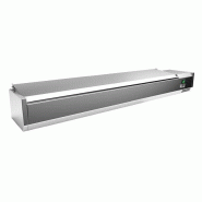 Gastro-Inox Réfrigération à poser avec couvercle en acier inoxydable 1600x395x440mm - 7445908668656