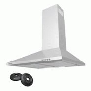 Hotte aspirante murale CIARRA A++ 370 m³/h 60 cm, pyramidale, 3 niveaux VMS6201 - inox CBCS6201 Hotte aspirante murale CIARRA A++ 370 m³/h 60 cm, pyramidale, 3 niveaux VMS6201 - inox CBCS6201