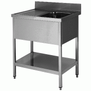 ITALCONCEPT L2G Plonge Inox 304 Demontable, 1 Bac  850mm x 1200mm x 700 mm - 3616350023698