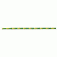 Paille décor bambou papier vert Ø0,6x20cm - par 10000
