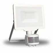 Projecteur mural kreon 10w 850lm - detecteur de mouvement - blanc