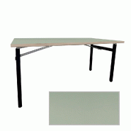 RestooTab - Table pliable Tambu 160x80cm vert celadon chants bois - vert Bois manufacturé TB-TAMBU-16080M-VER.CEL-BOI