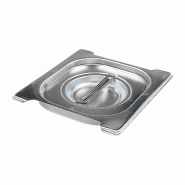 RM GASTRO Couvercle GN 1/6 joint poignées escamontables inox REDFOX - VGN 1/6 SU - REDFOX - 0615402922821