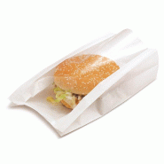 Sac sandwich à fenêtre blanc 16x11+5x21cm - par 100