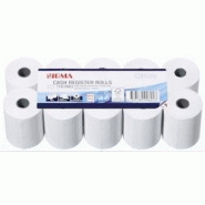 SIGMA Rouleaux de papier thermique CR09, 57 mm x 30 m, 10 unités - blanc papier 14964 SIGMA Rouleaux de papier thermique CR09, 57 mm x 30 m, 10 unités - blanc papier 14964
