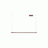 Suspension LED 35 W en aluminium brun métallisé, CCT réglable et rosace apparente, design moderne pour une ambiance élégante - Perenz - marron 80