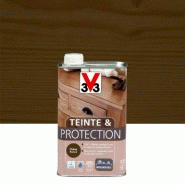 Teinte et protection V33, 0.5 l, chêne foncé mat
