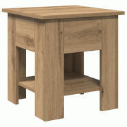 VidaXL Table basse chêne artisanal 40x40x42 cm bois d'ingénierie Modèle Grandezza Pro - 856799