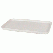ADRIER - CC-0111-WHT - (Pack de 4 unités) - Plateau rectangulaire GN 1/1 prof. 3 cm - Blanc - blanc plastique CC-0111-WHT