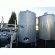 Cuve double compartiment 2 x 5000 L - Inox 304L - H4100mm - D2300mm - 850KG