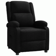 Fauteuil inclinable Noir Tissu Modèle Bellonis - 342421