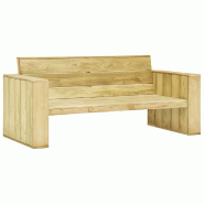 Helloshop26 - Banc de jardin meuble de patio d'extérieur terrasse 179 x 76 x 76 cm bois de pin imprégné 02_0011269 - Bois massif 3000617982727 Helloshop26 - Banc de jardin meuble de patio d'extérieur terrasse 179 x 76 x 76 cm bois de pin imprégné 02_0011269 - Bois massif 3000617982727